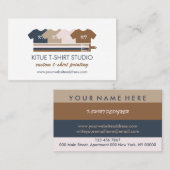 Afdrukken op aanvraag Apparels Shirt - Warmteoverd Visitekaartje (Voorkant / Achterkant)