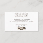 Afdrukken op aanvraag Monogram Canvas tassen Visitekaartje (Achterkant)