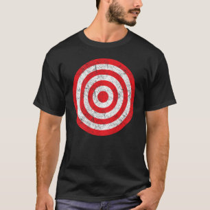 Afdrukken op Achterkant  Bullseye Doel Bulls Eye P T-shirt