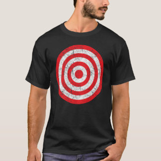 Afdrukken op Achterkant  Bullseye Doel Bulls Eye P T-shirt