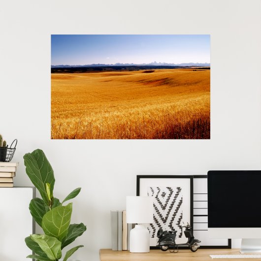 Afdrukken op ambergolven poster (Thuiskantoor)