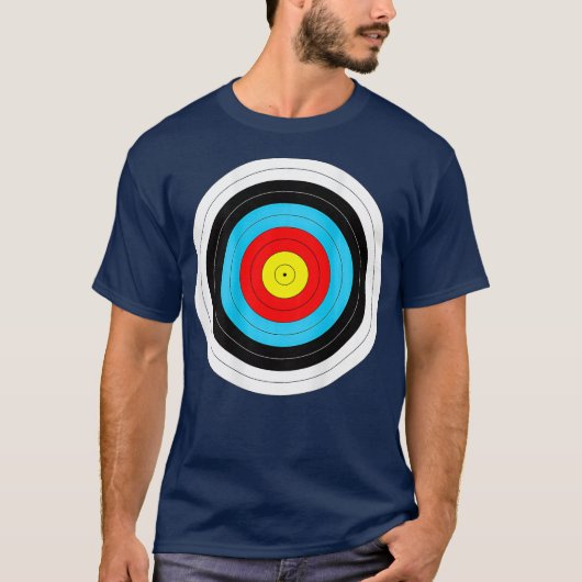 Afdrukken op back Funny Archery Target T-shirt (Voorkant)
