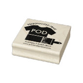 Afdrukken op bestelling plakken kleding rubberstempel (Stempel)