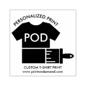 Afdrukken op bestelling plakken kleding rubberstempel (Afrduk)