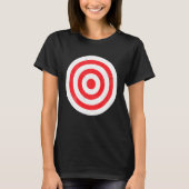 Afdrukken op Bullseye Target Bulls T-shirt (Voorkant)