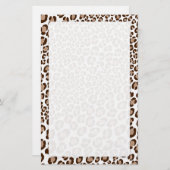 Afdrukken op de luipaard/Natuurlijke/achtergrondkl Briefpapier (Voorkant / Achterkant)