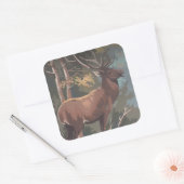 Afdrukken op elandnummer vierkante sticker (Envelop)