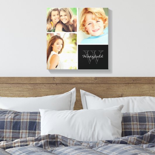 Afdrukken op monogram fotocollage voor aangepaste  (Insitu (Slaapkamer))
