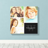 Afdrukken op monogram fotocollage voor aangepaste (Insitu (Houten vloer))