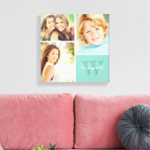 Afdrukken op monogram fotocollage voor aangepaste (Insitu (Woonkamer))