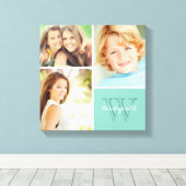 Afdrukken op monogram fotocollage voor aangepaste (Insitu (Houten vloer))