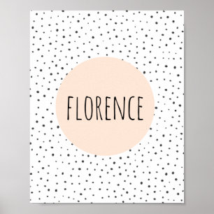 Afdrukken op persoonlijke naam - zuster - Kinder w Poster