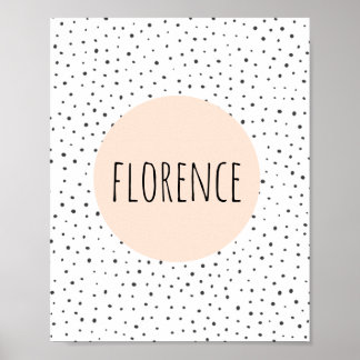 Afdrukken op persoonlijke naam - zuster - Kinder w Poster