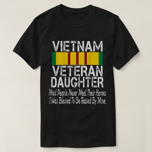 Afdrukken op  Rot Vietnam Veteran Daught T-shirt (Design voorkant)