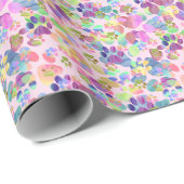 Afdrukken op roze ompakpapier cadeaupapier (Rol Hoek)