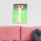 Afdrukken op Toile (pastel gras) - 20x28x1,91cm (Insitu (Woonkamer))
