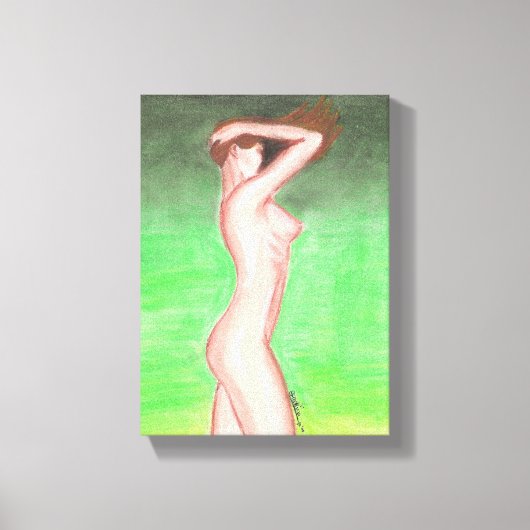 Afdrukken op Toile (pastel gras) - 20x28x1,91cm (Voorkant)