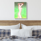 Afdrukken op Toile (pastel gras) - 20x28x1,91cm (Insitu (Slaapkamer))