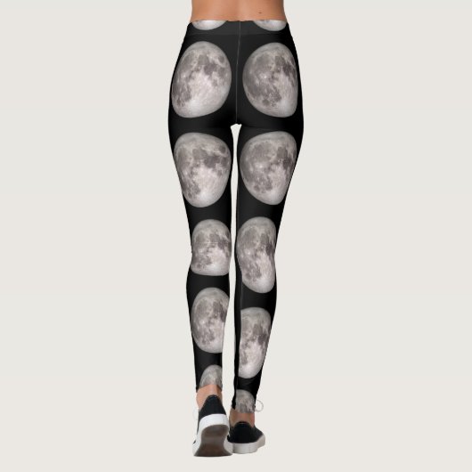 Afdrukken op volle maan leggings (Achterkant)