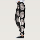 Afdrukken op volle maan leggings (Links)