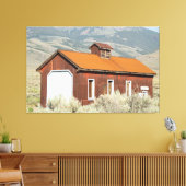 Afdrukken oude Rustic Locomotive Engine House (Insitu (Woonkamer))