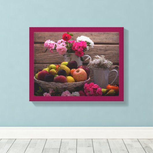 Afdrukken Paars stille doek|Tabelinstelling (Insitu (Houten vloer))