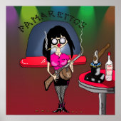 Afdrukken "Pam-Pam La Rue" - Door Kev Moore Poster (Voorkant)