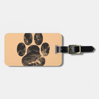 Afdrukken Paw Bagagelabel