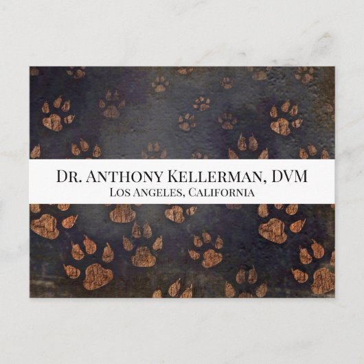 Afdrukken Paw Briefkaart (Voorkant)