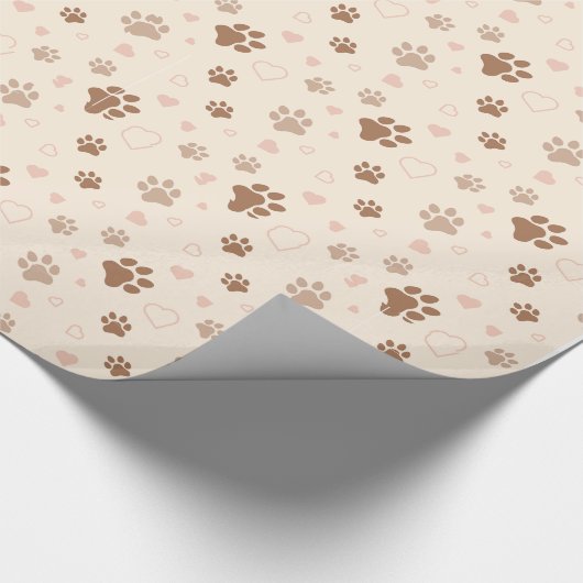 Afdrukken Paw Cadeaupapier (Hoek)