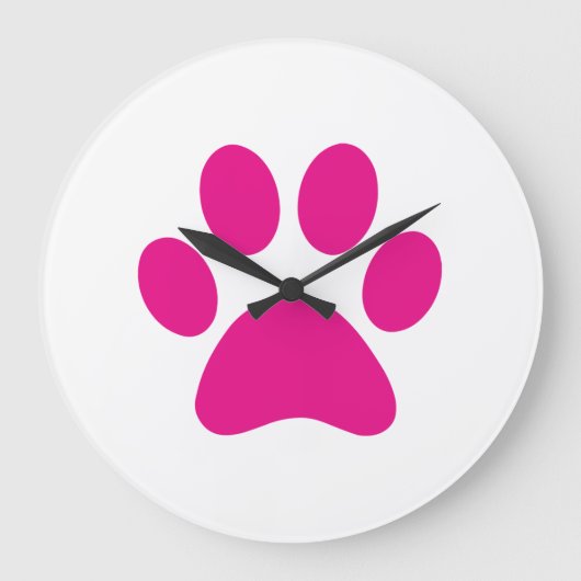 Afdrukken Paw Grote Klok (Voorkant)
