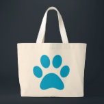 Afdrukken Paw Grote Tote Bag<br><div class="desc">Fun Paw-afdrukontwerp voor dierenvrienden!</div>