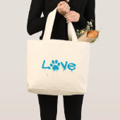 Afdrukken Paw Grote Tote Bag (Voorkant (product))
