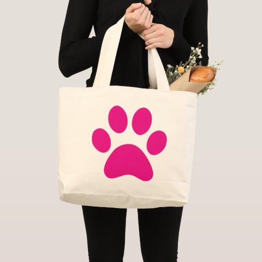 Afdrukken Paw Grote Tote Bag (Voorkant (product))
