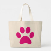 Afdrukken Paw Grote Tote Bag (Achterkant)