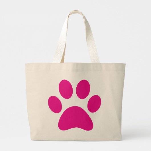 Afdrukken Paw Grote Tote Bag (Achterkant)