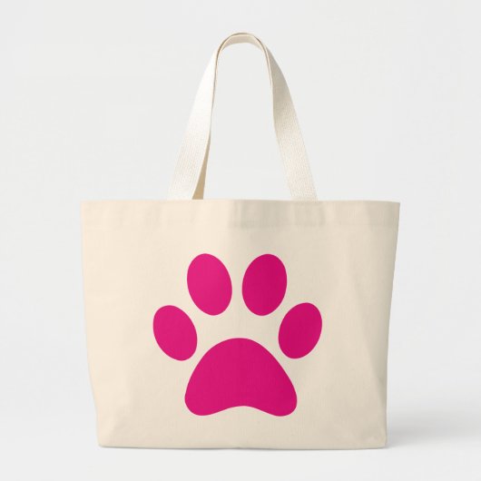 Afdrukken Paw Grote Tote Bag (Voorkant)