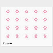 Afdrukken Paw Hart Sticker (Vel)