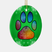 Afdrukken Paw Keramisch Ornament (Rechts)