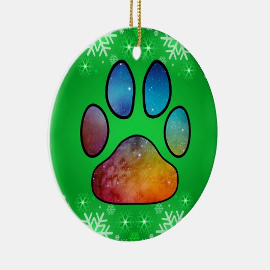 Afdrukken Paw Keramisch Ornament (Rechts)