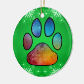 Afdrukken Paw Keramisch Ornament (Links)