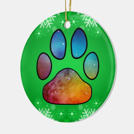 Afdrukken Paw Keramisch Ornament (Links)