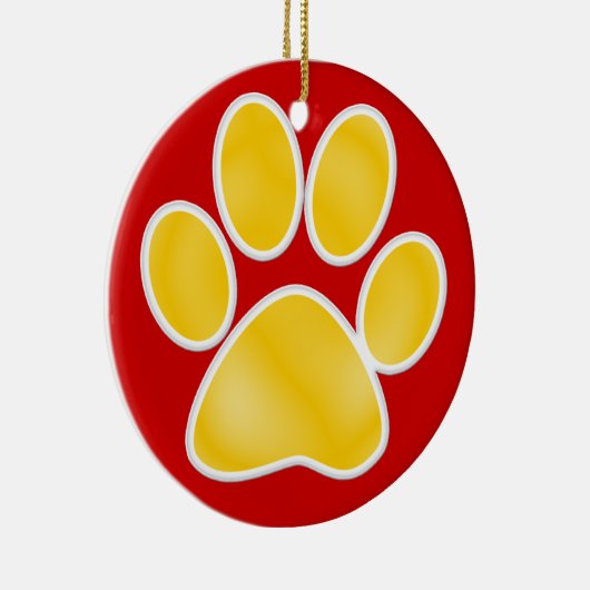 Afdrukken Paw Keramisch Ornament (Rechts)