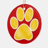Afdrukken Paw Keramisch Ornament (Links)