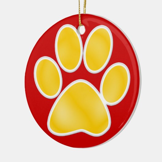 Afdrukken Paw Keramisch Ornament (Links)