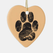 Afdrukken Paw Keramisch Ornament (Rechts)
