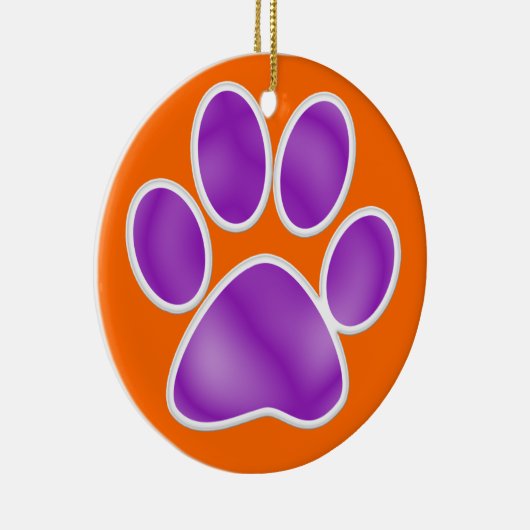 Afdrukken Paw Keramisch Ornament (Rechts)