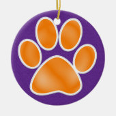 Afdrukken Paw Keramisch Ornament (Voorkant)