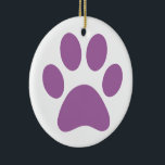 Afdrukken Paw Keramisch Ornament<br><div class="desc">Fun Paw-afdrukontwerp voor dierenvrienden!</div>