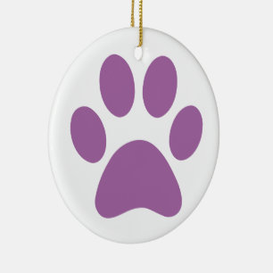 Afdrukken Paw Keramisch Ornament